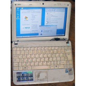 Нетбук MSI Wind U100 (Intel Atom N270 1.66Ghz /1024Mb DDR2 /120Gb /10" 1024x600) - Тюмень